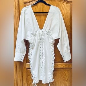 NWT “Fashion Nova” Lace Up Dress size L